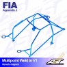 AST Rollcages V1 Weld-In 10-Point Roll Cage for Audi Coupe B3 - FIA