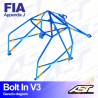AST Rollcages V3 Bolt-In 6-Point Roll Cage for Honda CRX ED / EE / EF - FIA