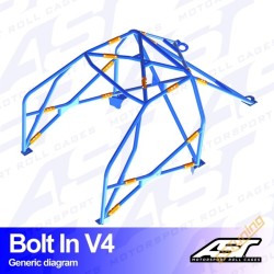 AST Rollcages V4 Bolt-In 6-Point Roll Cage for Nissan 200SX S14 / S14A - FIA
