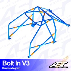 AST Rollcages V3 Bolt-In 6-Point Roll Cage for Nissan Silvia S15