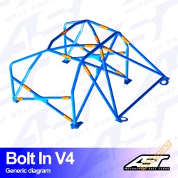 AST Rollcages V4 Bolt-In 6-Point Roll Cage for Nissan Silvia S15