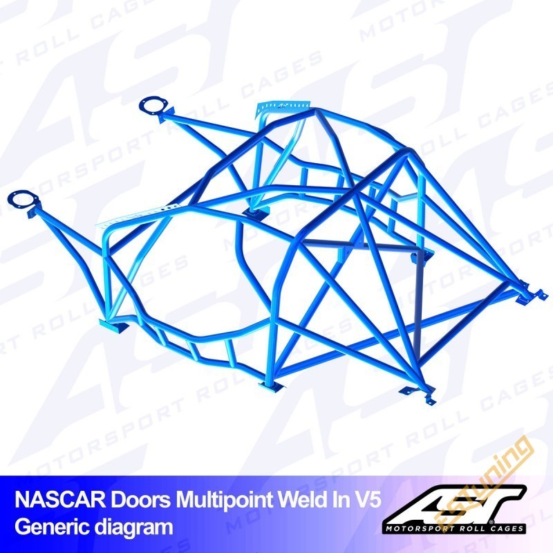 AST Rollcages V5-Nascar Weld-In 10-Point Roll Cage for Nissan 350Z - FIA