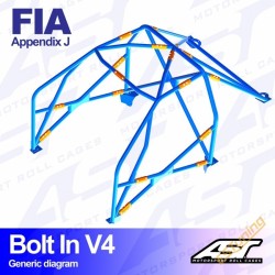 AST Rollcages V4 Bolt-In 6-Point Roll Cage for Opel Corsa A - FIA