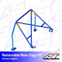 AST Rollcages V1 Bolt-In Rear Cage for BMW E82 (Coupe, 04-11)