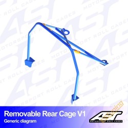 AST Rollcages V1 Bolt-In Rear Cage for BMW E82 (Coupe, 04-11)