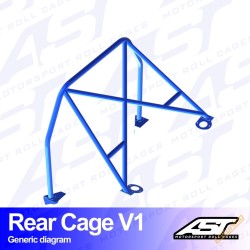 AST Rollcages V2 Bolt-In Rear Cage for Audi A3 8L Quattro (96-03)