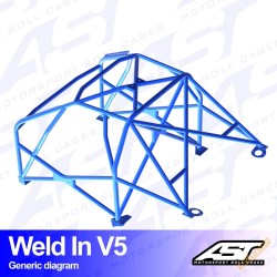 AST Rollcages V5 Weld-In 8-Point Roll Cage for Audi S3 8P (06-12) - FIA