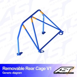 AST Rollcages V1 Bolt-In Rear Cage for Audi A3 8V Sportback (12-20)