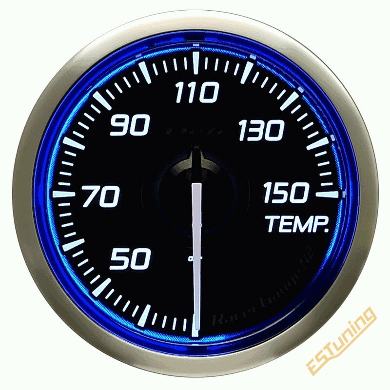 Défi Racer N2 vee & õli temperatuuri näidik, 52 mm, sinine