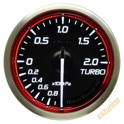 Défi Racer N2 turbo rõhu näidik, 2 bars, 60 mm, punane