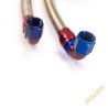 Braided Oil Cooler Lines - 140cm - Dash 10 Alloy Fittings (Sold Per Pair)