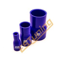 Silicon Reducer Ø35-28 mm, Length 102 mm, Thick. 4 mm, Blue