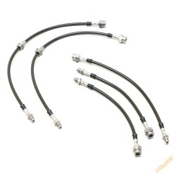 Braided Brake Hoses for Land Rover Metric Classic, without ABS (82-92)