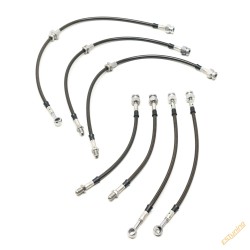 Braided Brake Hoses for Nissan Patrol Y61, with ABS (1997+)